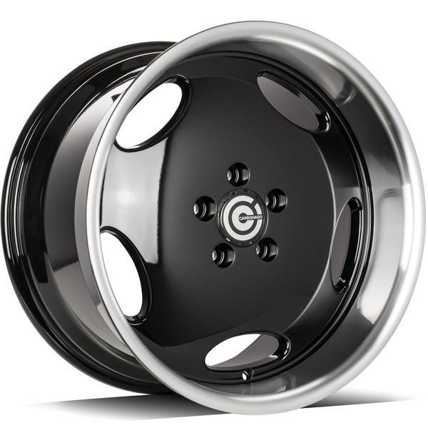 Vintage Black Glossy Lip Polished 8,5x18 5/112 ET35 CB66.6 60° - Alumiinivanteet - 320216 - 1