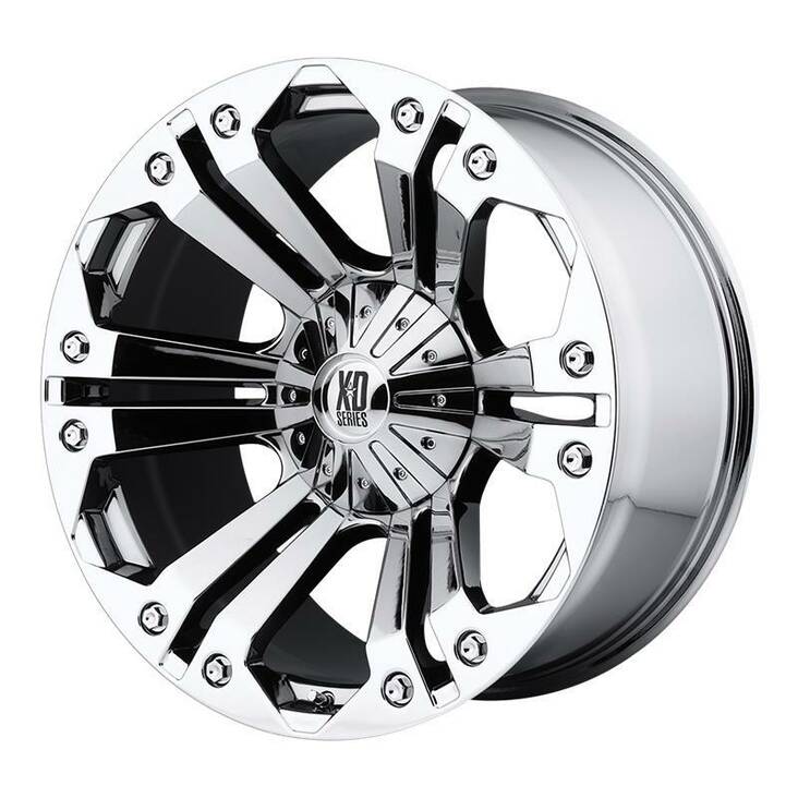 XD778 Chrome 9x18 6/135/139,7 ET-12 CB106,2 60° - Alumiinivanteet - 238306 - 1