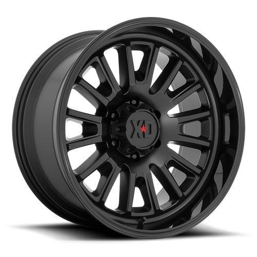 XD864 ROVER SATIN BLACK W/ GLOSS BLACK LIP 9x20 6/139,7 ET0 CB106,1 60° - Alumiinivanteet - 328086 - 1