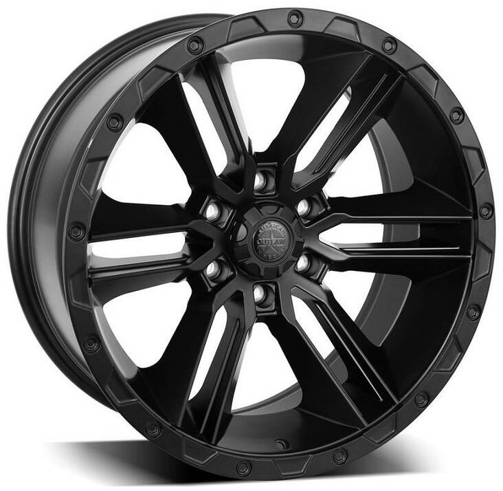A145 Flatblack 9x18 6/139,7 ET12 CB106,1 60° - Alumiinivanteet - 309386 - 1