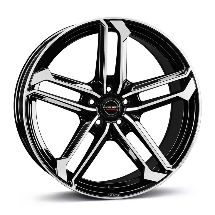 BORBET ATX black polished glossy 8x19 5/114,3 ET50 CB72,6 60° - Alumiinivanteet - 339246 - 1