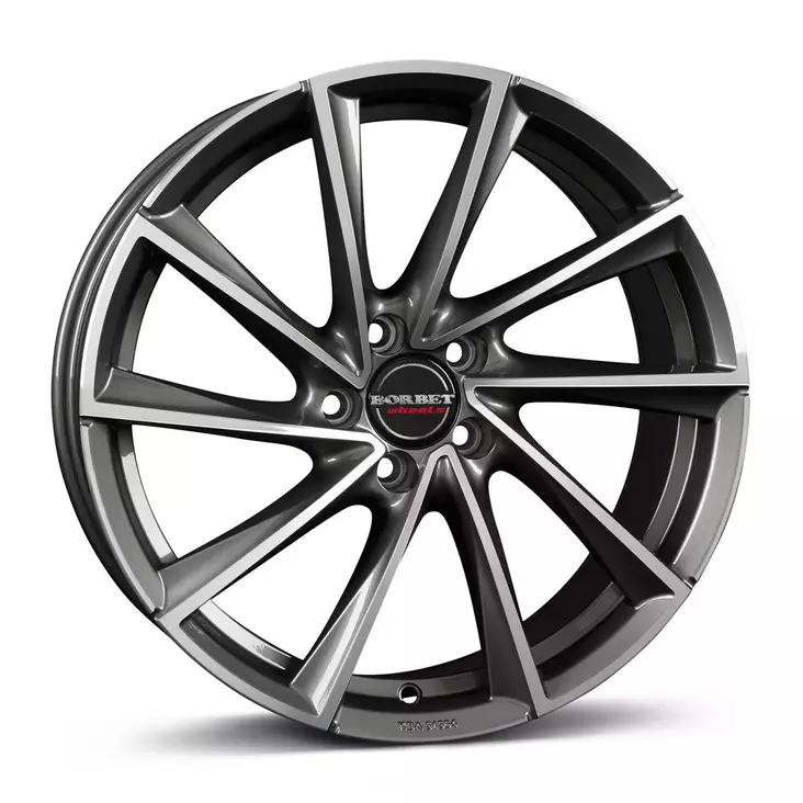 BORBET VTX Graph Pol 8x18 5/108 ET45 CB72.6 60° - Alumiinivanteet - 340386 - 1