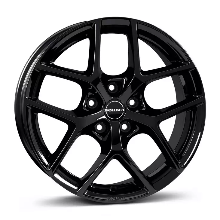 BORBET Y Black Gloss 8x18 5/108 ET45 CB72.5 60° - Alumiinivanteet - 340686 - 1