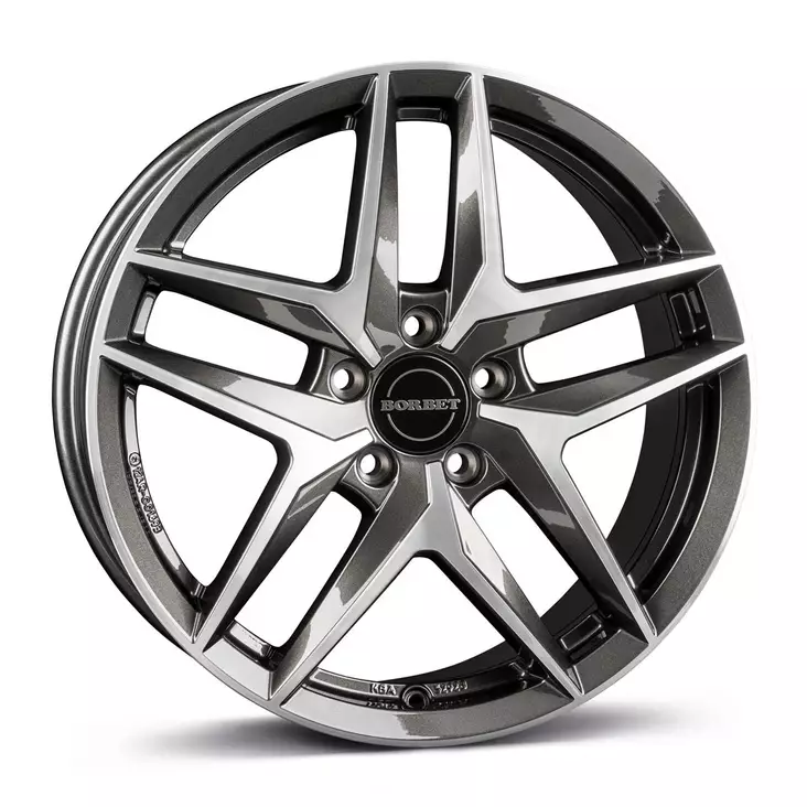 BORBET Z Mist Antracite Gloss Pol 7,5x18 5/112 ET44 CB66.6 - Alumiinivanteet - 340776 - 1