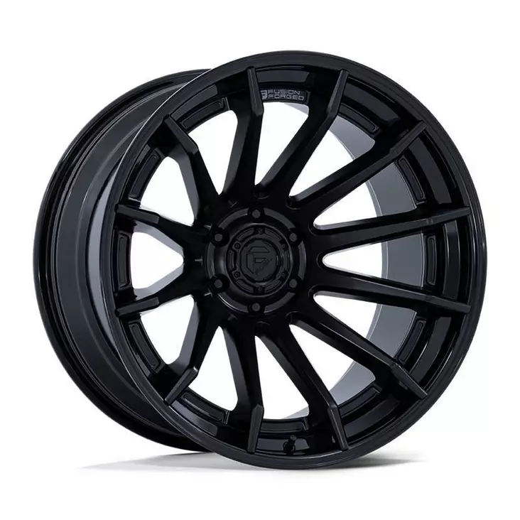 FC403 BURN MATTE BLACK W/ GLOSS BLACK LIP 9x20 6/135 ET1 CB87.1 60° - Alumiinivanteet - 341086 - 1
