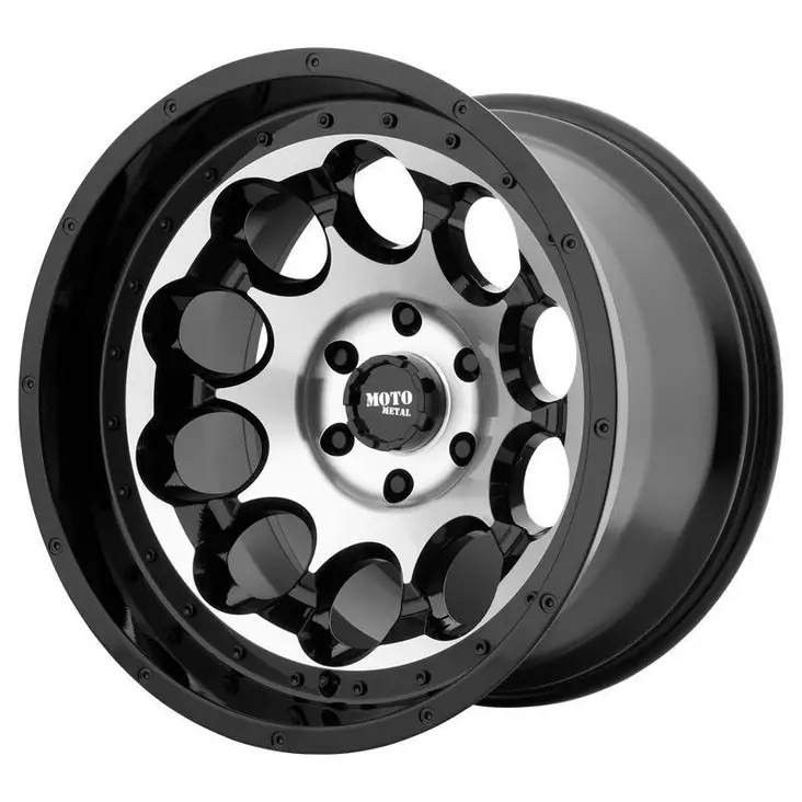 MO990 Gloss Black Machined 9x20 8/165,1 ET0 CB125,5 60° - Alumiinivanteet - 358086 - 1