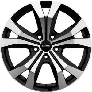 Bullet Black Polished 8x18 5/120 ET50 60° - Alumiinivanteet - 360966 - 1