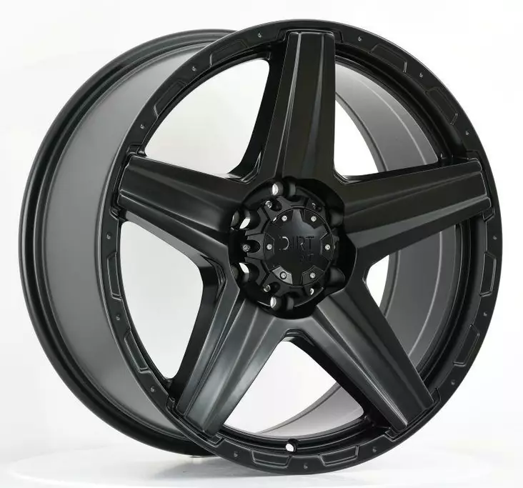 D93 Flatblack 9x20 6/139,7 ET20 CB106.1 60° - Alumiinivanteet - 366326 - 1