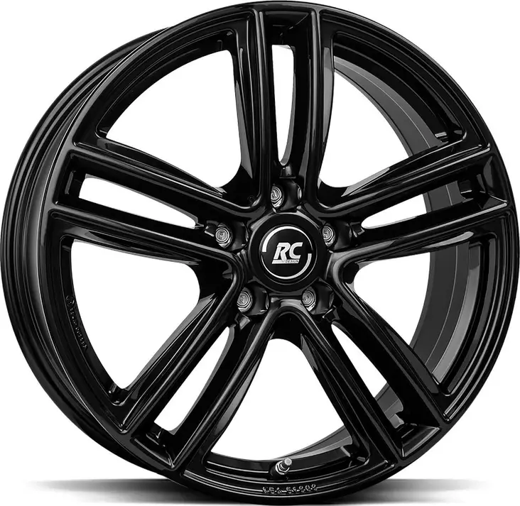 BROCK RC27 Shiny Black 8x19 5/112 ET26 CB66.6 R13 - Alumiinivanteet - 368256 - 1