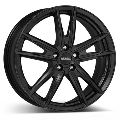 DEZENT KF black 7,5x19 5/114,3 ET52 CB67,1 60° - Alumiinivanteet - 364976 - 1