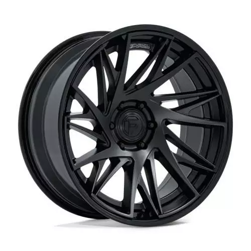 FC405 DYNAMO MATTE BLACK W/ GLOSS BLACK LIP 9,5x22 6/139,7 ET20 CB106.1 60° - Alumiinivanteet - 368736 - 1