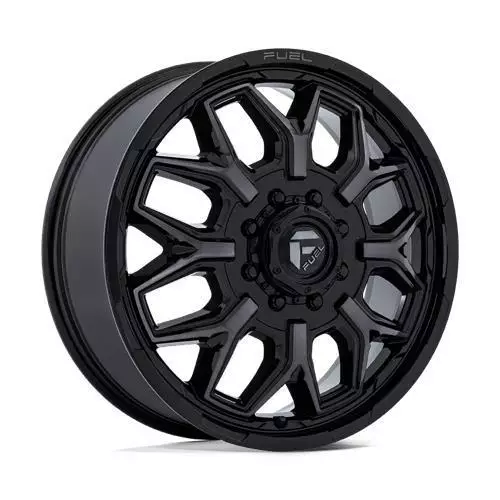 FLUX DUALLY GLOSS BLACK BRUSH-FC GRAY TINT 8,25x22 8/165,1 ET-201 CB117.0 60° - Alumiinivanteet - 357746 - 1