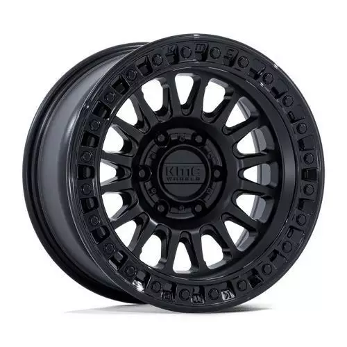 KM552 IMS MATTE BLACK W/ GLOSS BLACK LIP 8x17 6/139,7 ET32 CB106.1 60° - Alumiinivanteet - 374286 - 1