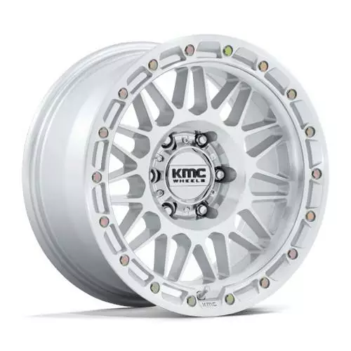 KM555 ATTACK GLOSS SILVER W/ MACHINED FACE 8,5x17 5/127 ET0 CB71.5 60° - Alumiinivanteet - 372606 - 1