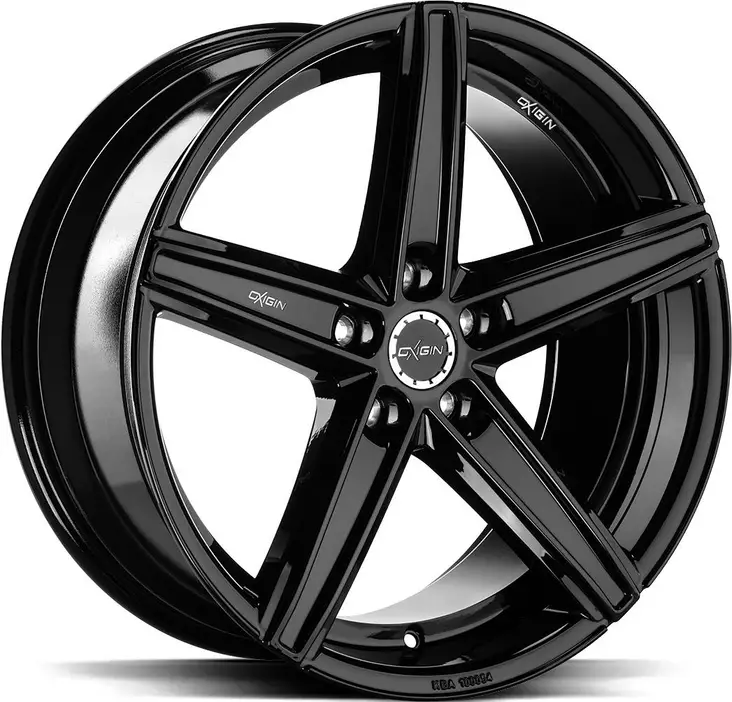 OXGIN Evolution Glossy Black 8,5x19 5/120 ET45 CB65.1 R14 - Alumiinivanteet - 368066 - 1