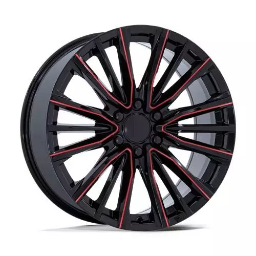 PR223 GLOSS BLACK MILLED W/ RED TINT 10x24 6/139,7 ET28 CB78.1 60° - Alumiinivanteet - 374916 - 1