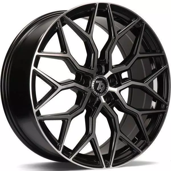 SV-K Black Front Polished 8x18 5/108 ET45 CB67,1 60° - Alumiinivanteet - 350536 - 1