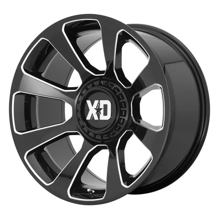 XD854 Gloss Black Milled 9x20 6/135/139,7 ET18 CB106,1 60° - Alumiinivanteet - 266386 - 1