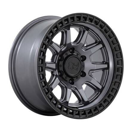 CALICO MATTE GUNMETAL W/ MATTE BLACK LIP 8,5x17 5/127 ET-10 CB71.5 60° - Alumiinivanteet - 310367 - 1