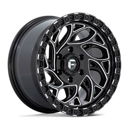 D840 RUNNER OR GLOSS BLACK MILLED 9x20 6/135 ET1 CB87.1 60° - Alumiinivanteet - 326667 - 1