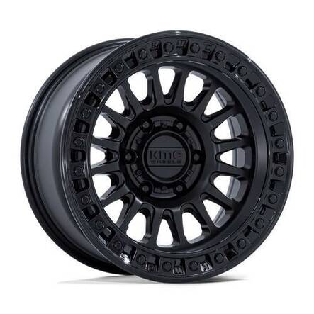 KM552 IMS MATTE BLACK W/ GLOSS BLACK LIP 8,5x17 6/135 ET-10 CB87.1 60° - Alumiinivanteet - 336617 - 1