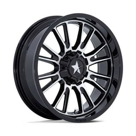 M51 THUNDERLIPS GLOSS BLACK MACHINED 7x20 4/137/156 ET0 CB110.1 60° - Alumiinivanteet - 334277 - 1