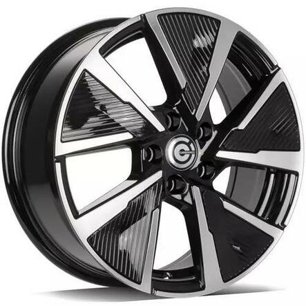 MONTPELLIER Black Front Polished 7x17 5/108 ET45 CB67.1 60° - Alumiinivanteet - 323987 - 2