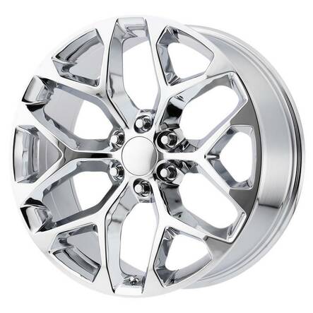 PR176 Chrome 10x24 6/139,7 ET24 CB78.1 60° - Alumiinivanteet - 292977 - 1