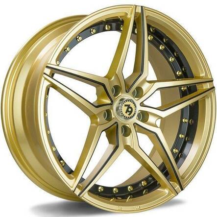 SV-AR Gold Black lip milled black 8,5x19 5/120 ET30 CB74.1 60° - Alumiinivanteet - 314017 - 1