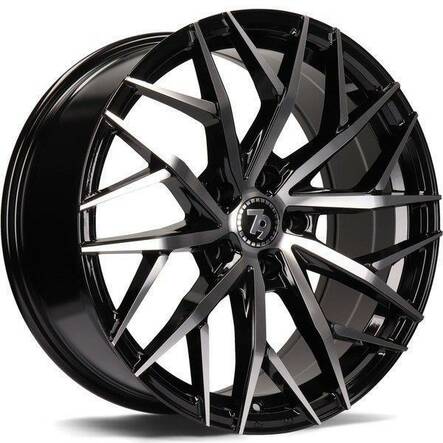 SV-C Black Front Polished 8x18 5/108 ET42 CB67.1 60° - Alumiinivanteet - 323967 - 2