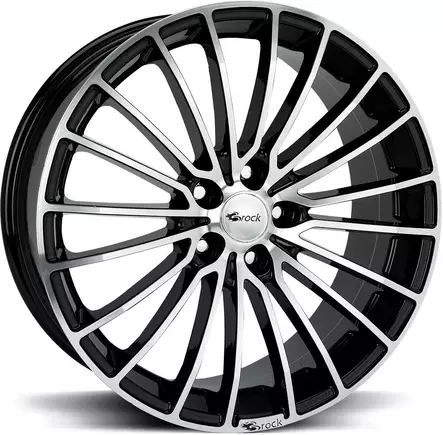 BROCK B24 Black Full Polish 7x17 4/98 ET35 CB58.1 - Alumiinivanteet - 370957 - 1