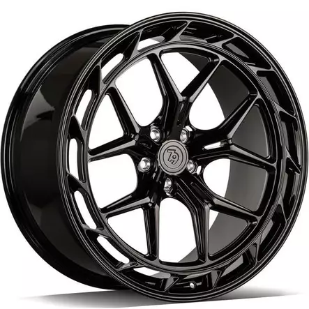 MF.19 Black Glossy 10,5x20 5/112 ET14 CB66.6 60° - Alumiinivanteet - 373207 - 1