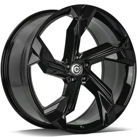SUPERSTAR Black Glossy 9,5x21 5/112 ET25 CB66.5 60° - Alumiinivanteet - 348387 - 1