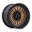 BR014 SAHARA MATTE BRONZE W/ GLOSS BLACK LIP 9x17 5/127 ET0 CB71,5 60° - Alumiinivanteet - 333127 - 1