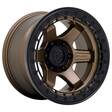 D124 BLOCK BEADLOCK MATTE BRONZE W/ MATTE BLACK RI 8,5x17 6/135 ET0 CB87,1 60° - Alumiinivanteet - 299847 - 1
