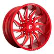 D745 SABER CANDY RED MILLED 12x24 6/139,7 ET-44 CB106,1 60° - Alumiinivanteet - 280847 - 1