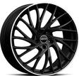 GMP Enigma Matt Black Diamond Lip 8x18 5/112 ET25 CB66,6 60° - Alumiinivanteet - 205157 - 1