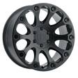 IMPACT MATTE BLACK 8,5x16 6/132 ET12 CB74.5 60° - Alumiinivanteet - 289337 - 1