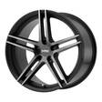 KM703 Satin Black Titanium Black Face 10x20 5/112 ET45 CB66,6 60° - Alumiinivanteet - 238447 - 1
