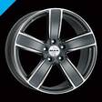 MAK Turismo-FF Gun Met-Mirr. 9,5x21 5/130 ET46 CB71,6 R14 - Alumiinivanteet - 214427 - 1