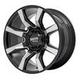 MO804 SPIDER GLOSS BLACK MACHINED 9x20 6/120/139,7 ET0 CB78,1 60° - Alumiinivanteet - 327377 - 1
