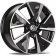 MONTPELLIER Black Front Polished 7x17 5/108 ET45 CB67.1 60° - Alumiinivanteet - 323987 - 1