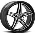 R-SERIES R4 Black Polish 8,5x19 5/112 ET25 CB66.6 60° - Alumiinivanteet - 27227 - 1