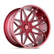 T3B CANDY RED 12x22 5/127 ET-45 CB71,5 60° - Alumiinivanteet - 298727 - 1