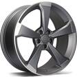 Twister Matt Anthracite Front Polished 8,5x19 5/112 ET30 CB66.5 60° - Alumiinivanteet - 320137 - 1