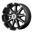 XD779 Gloss Black Machined 9x20 8/165,1 ET18 CB125,5 60° - Alumiinivanteet - 238097 - 1