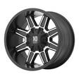 XD823 Satin Black With Machined Face 9x20 6/135/139,7 ET18 CB106,2 60° - Alumiinivanteet - 333597 - 1