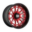 XD865 PHOENIX CANDY RED MILLED W/ BLACK LIP 9x20 6/139,7 ET0 CB106,1 60° - Alumiinivanteet - 327957 - 1