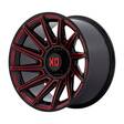 XD867 SPECTER GLOSS BLACK W/ RED TINT 10x20 6/139,7 ET-18 CB106,1 60° - Alumiinivanteet - 317537 - 1
