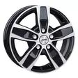 Quantro Black Polished 7x17 6/139,7 ET57 60° - Alumiinivanteet - 360877 - 1